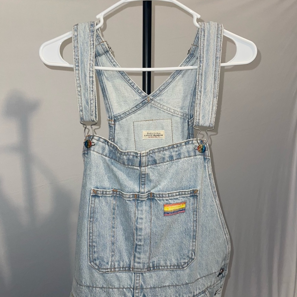 Levi’s Pride overall shorts